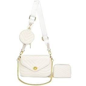 White Purse Small Purses 3pcs... | Amazon (US)