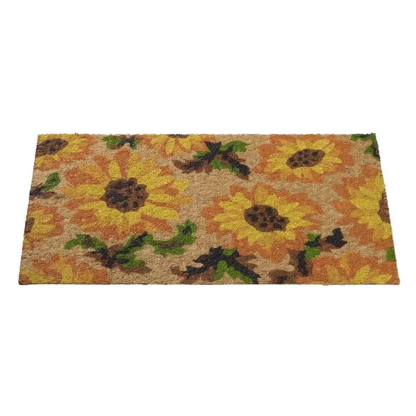 Non-Slip Floral Outdoor Doormat | Wayfair North America
