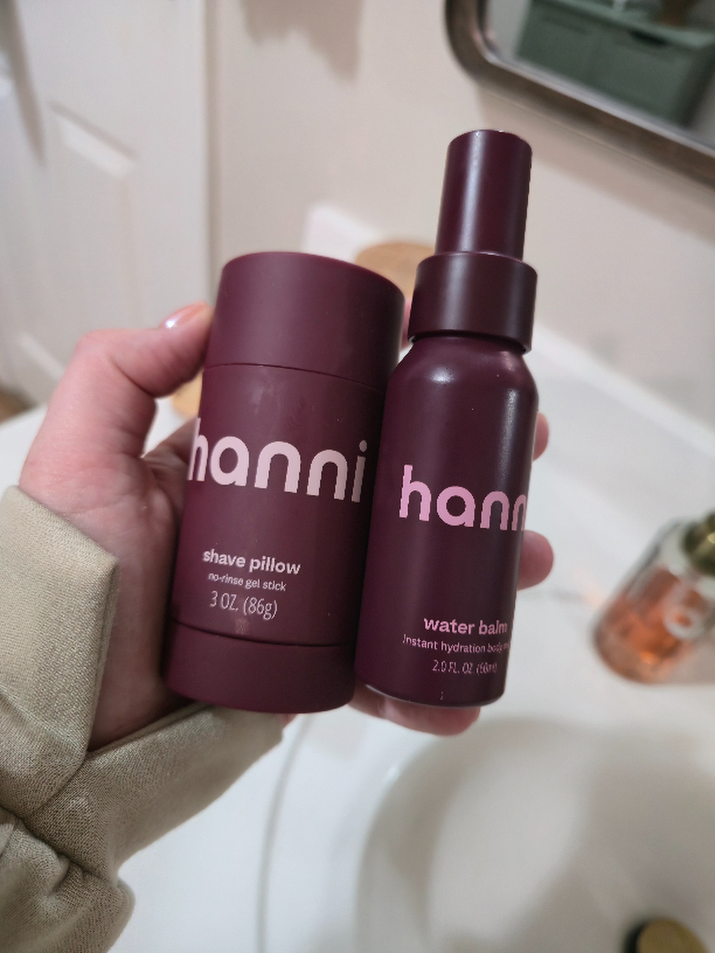 ✨ Hanni Shave Pillow + Water Balm Review ✨If you struggle with dry skin after shaving, razor burn, or irritation, you need this in your routine. The Hanni shave pillow is a no-rinsing, ultra-hydrating shave cream alternative that makes shaving smoother, easier, and gentler—perfect for sensitive skin. Follow it with the Hanni Water Balm, the lightweight moisturizer that leaves your skin glowy, soft, and hydrated all day.This combo is amazing for shaving legs, bikini line, underarms, and anyone needing a hydrating, travel-friendly shaving product. Clean ingredients, dermatologist-tested, and perfect for over-40 beauty, midsize lifestyle, and self-care routines. 🛁💛

#LTKCyberWeek #LTKGiftGuide #LTKHoliday