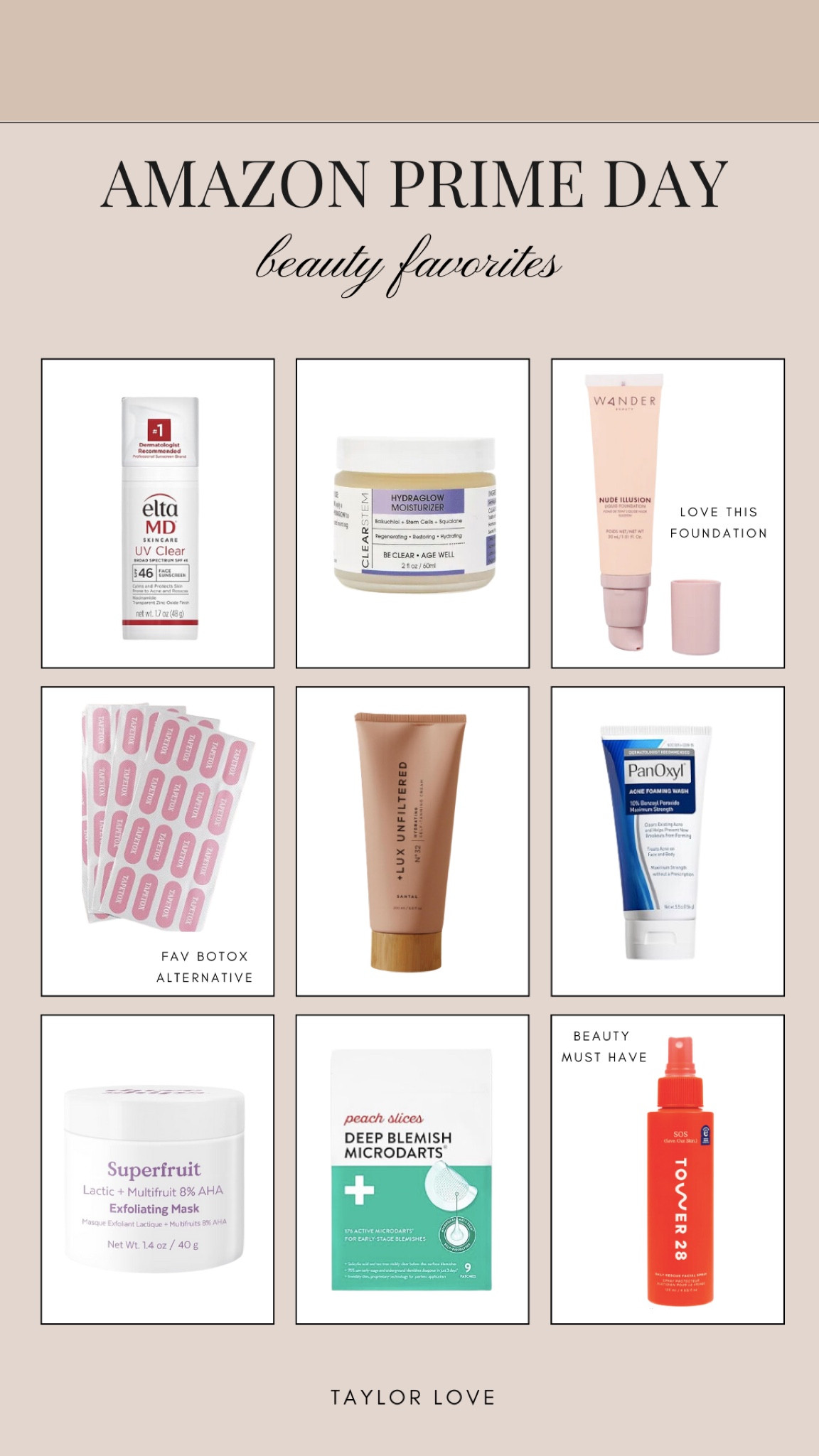 Amazon Prime Day Beauty Favorites

Beauty, Skincare, Makeup Finds, Amazon Finds, Sunscreen, Botox Alternatives 

#LTKSummerSales #LTKSaleAlert #LTKBeauty