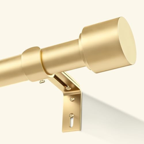 Gold Curtain Rods for Windows 66 to 120 Inch | Amazon (US)