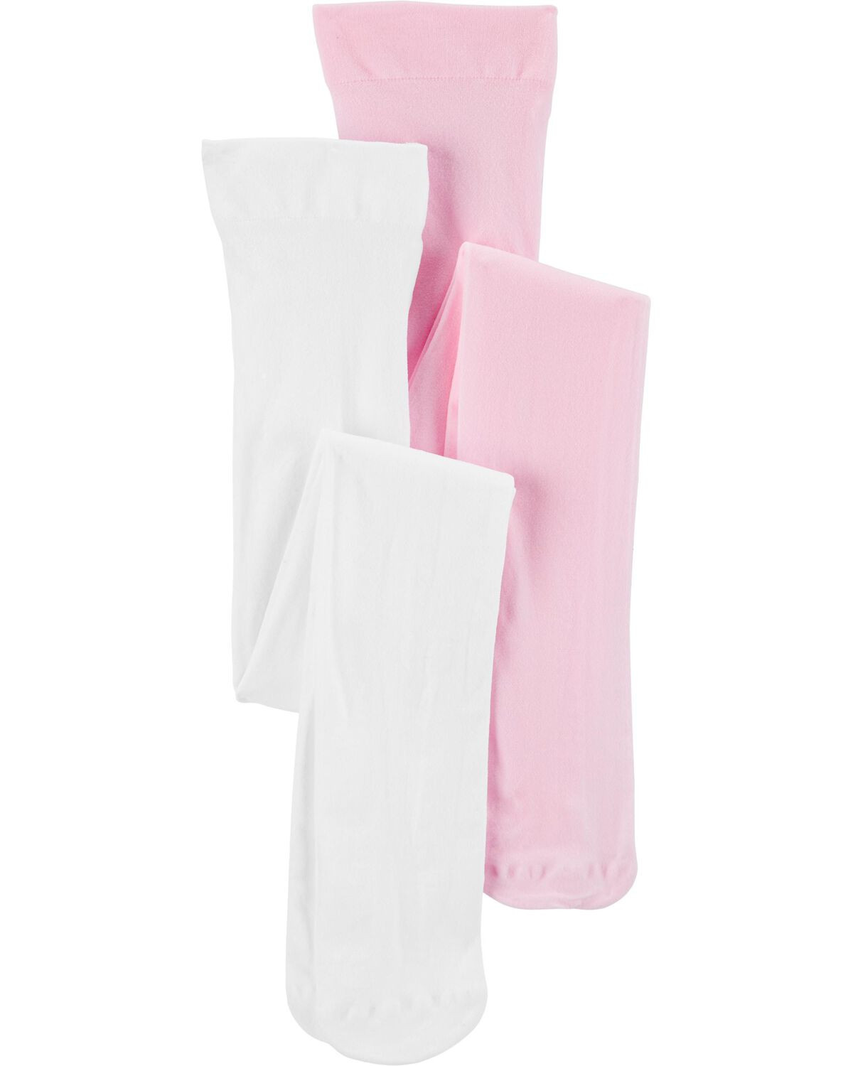 White/Pink Kid 2-Pack Tights | carters.com | Carter's