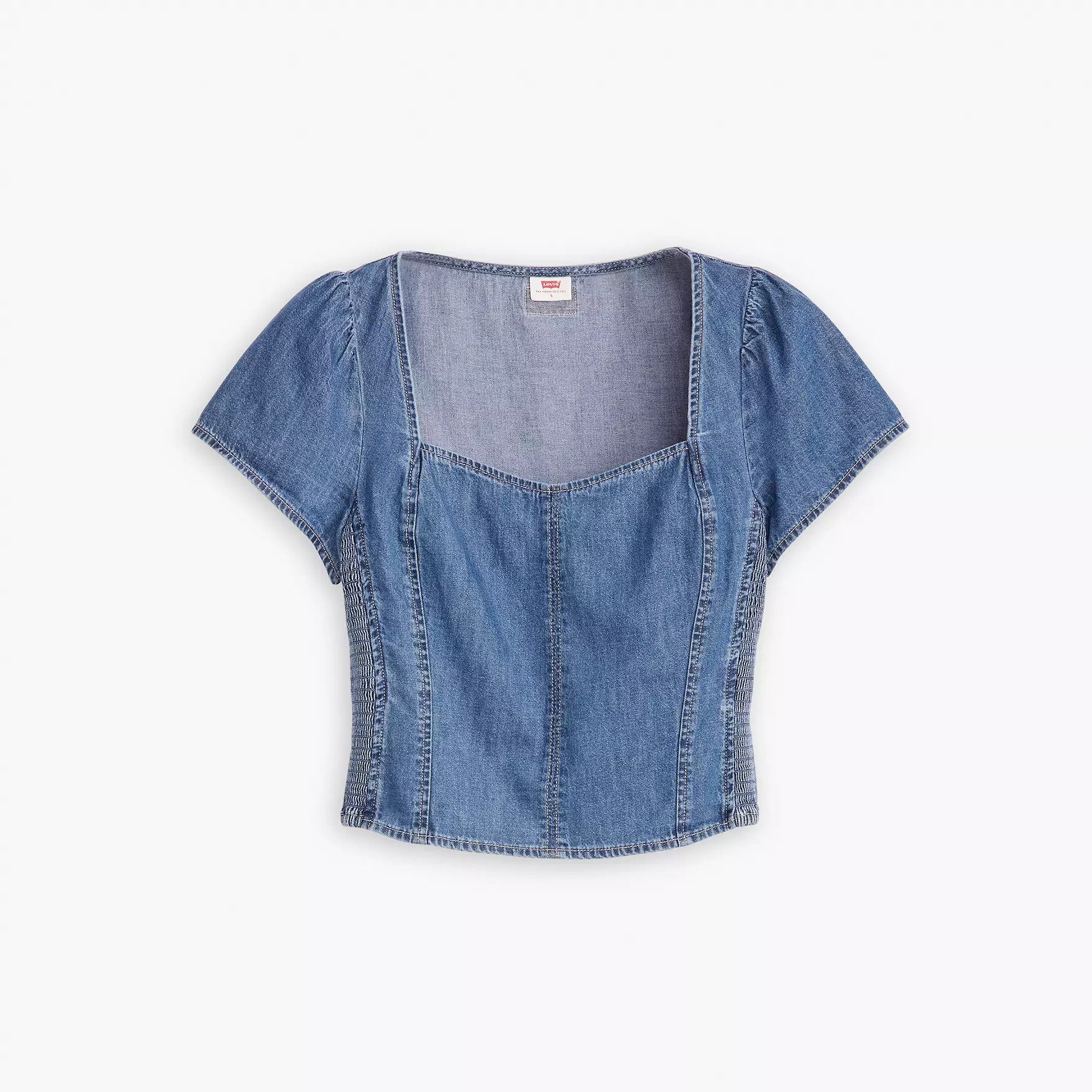 Ophelia Short Sleeve Denim Corset - Medium Wash | Levi's® US | Levi's US