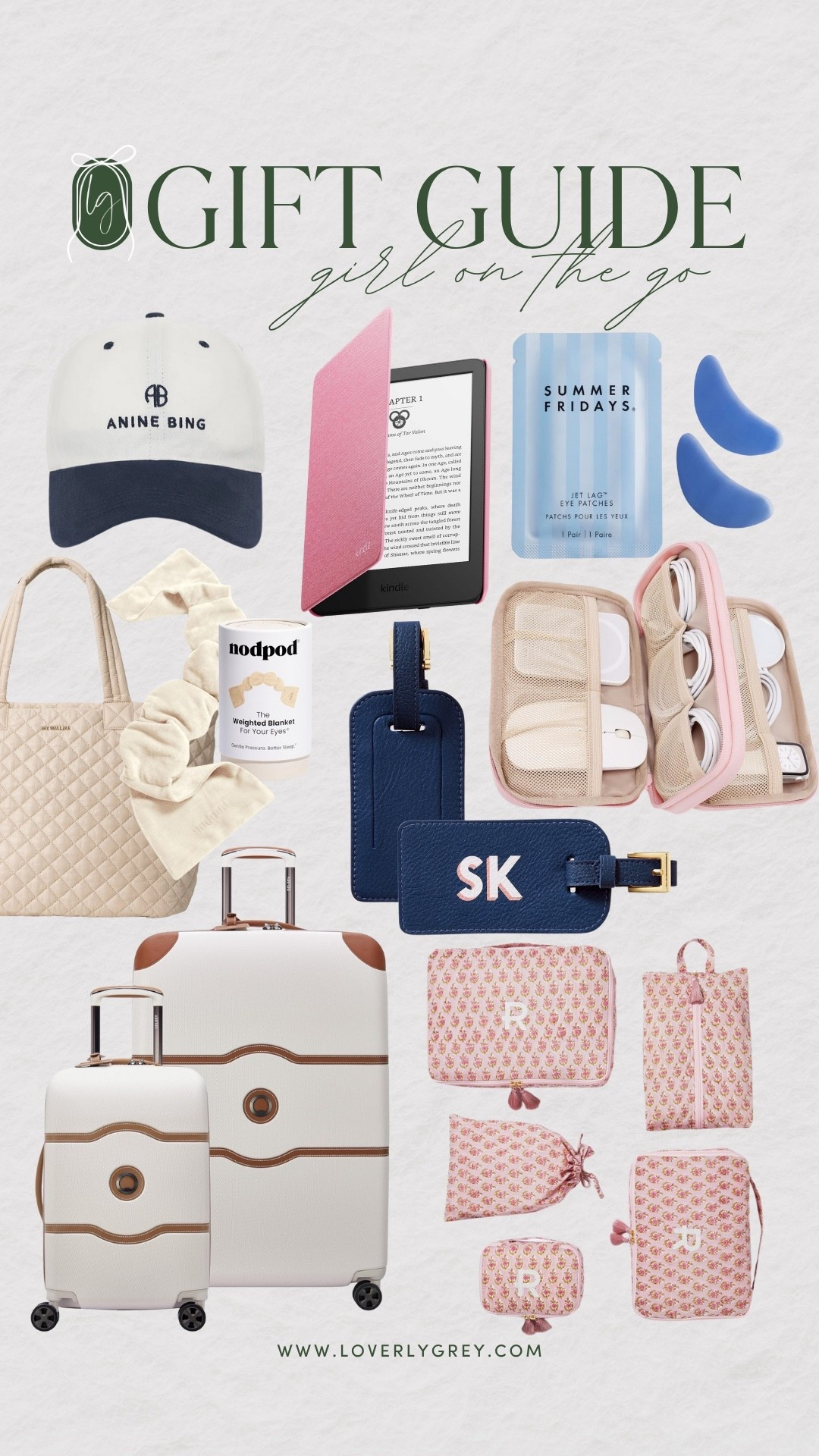 A gift guide for the girl on the go! For the women always traveling it’s a great time to update those travel essentials! I love the Delsey suitcases, charging organizer, and patterned travel cubes. As for items I’m always using while on the plane I love my kindle and its protective case, the summer Fridays eye mask, and a weighted mask for sleeping. 

#LTKHoliday #LTKSeasonal #LTKGiftGuide