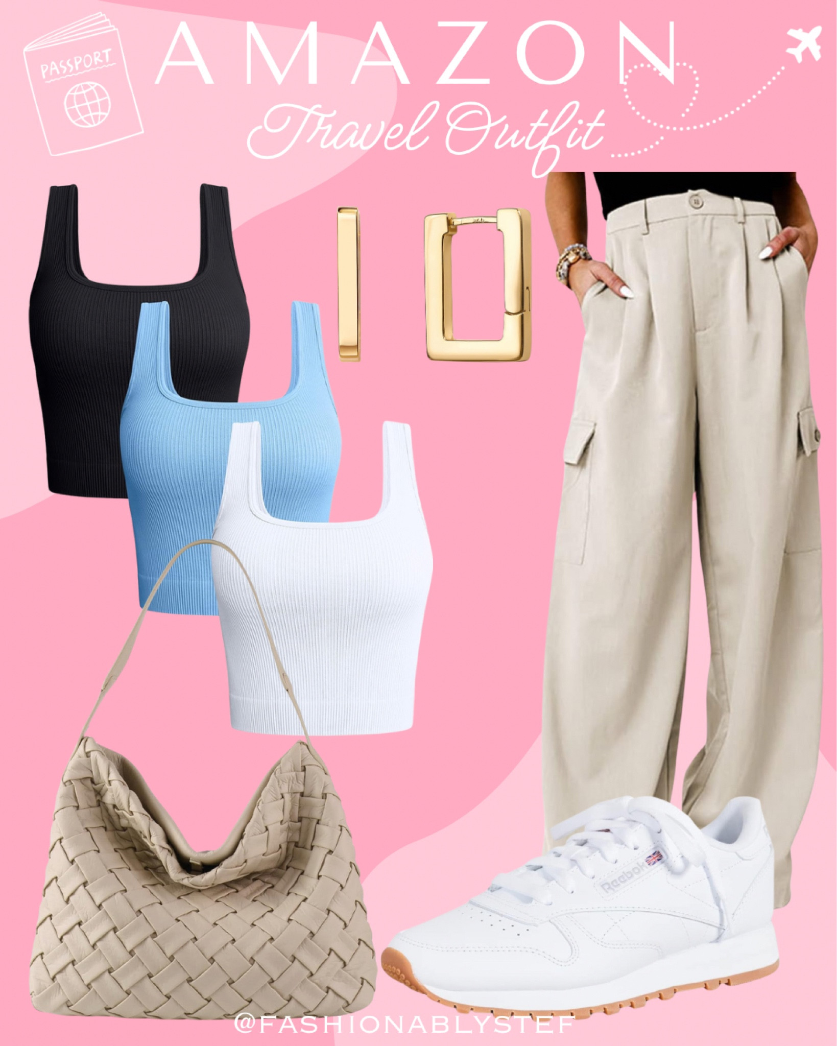 Travel Outfit ✈️

amazon travel outfit, cargos, trousers, ribbed tank, europe outfit,  travel outfit summer, summer fashion, summer style, summer outfit



#LTKStyleTip #LTKTravel #LTKFindsUnder100