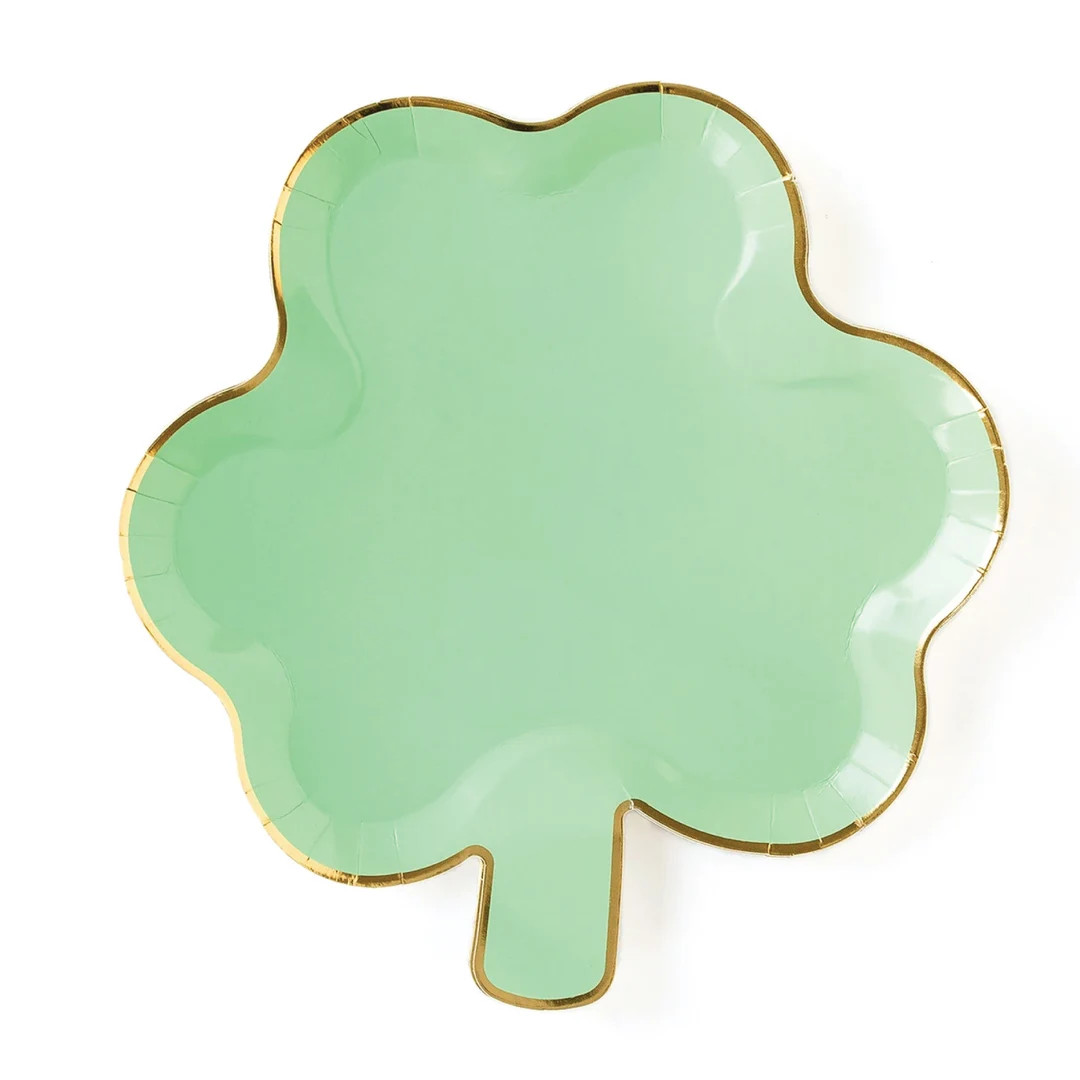 Pastel Green Shamrock Lunch Plates 8ct  St. Patrick's Day - Etsy | Etsy (US)