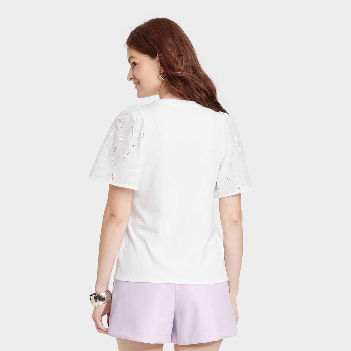 Women's KTW Puff Elbow Sleeve T-Shirt - A New Day™ | Target