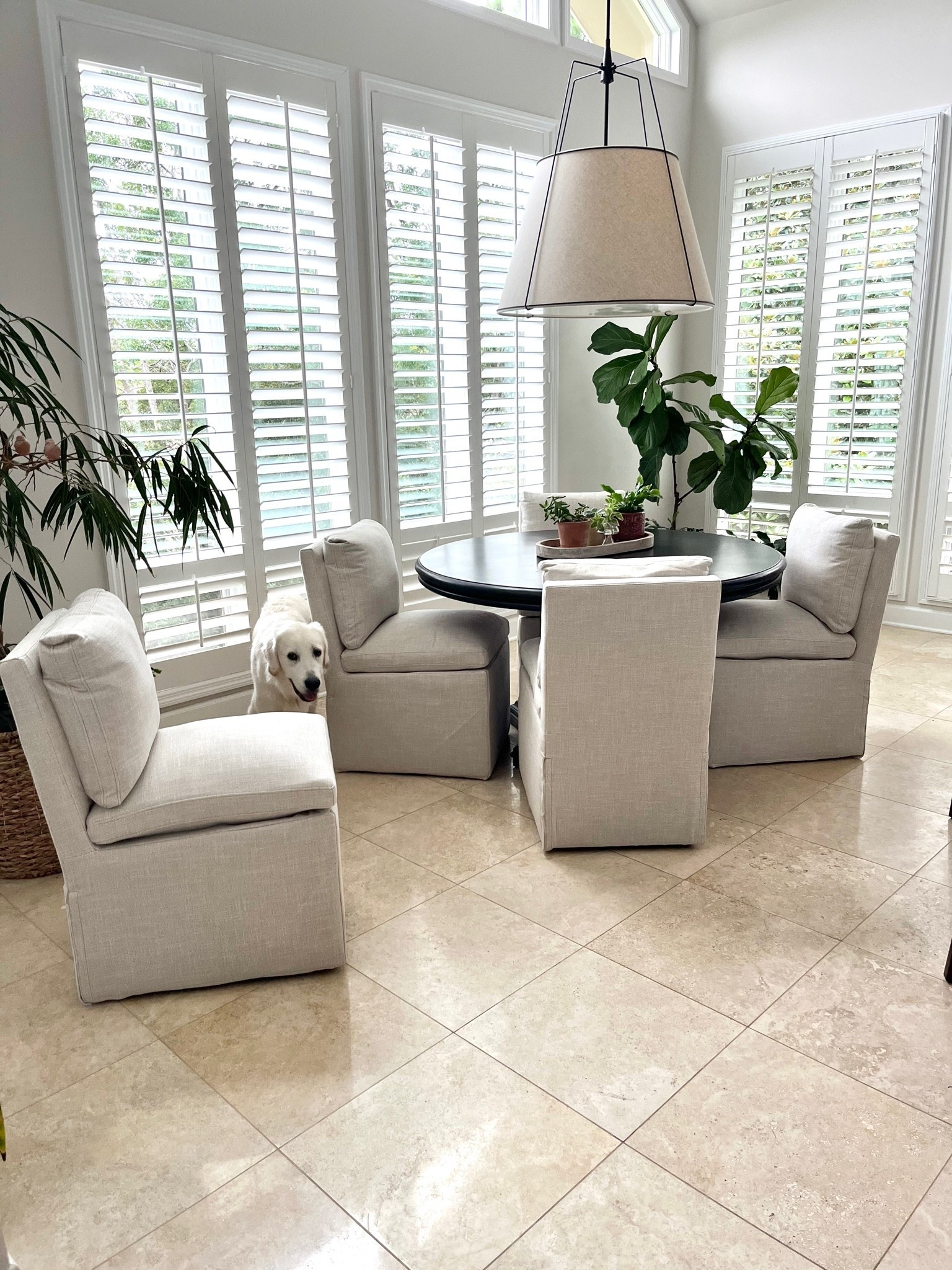 #ad The coziest rolling dining chairs 🤍@Wayfair #wayfair #wayfairpartner

#LTKHome #LTKSaleAlert