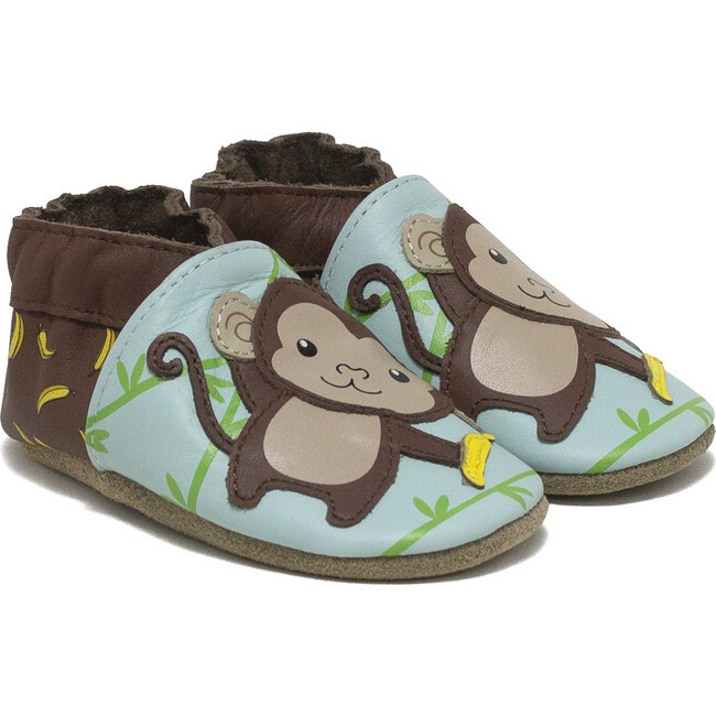 Robeez | Hanging Out Soft Soles Shoes, Light Blue (Multicolor, Size 6-12M) | Maisonette | Maisonette