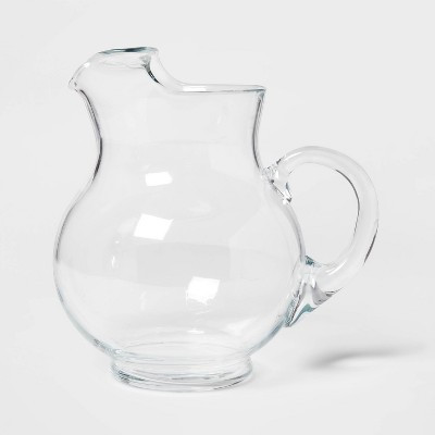 90.6 fl oz Glass Round Pitcher with Handle - Threshold™: Traditional Clear Beverage Server, BPA & Lead-Free | Target