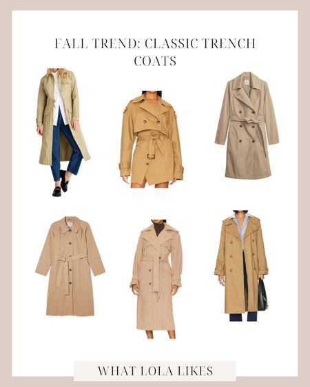 Classic trench coats are trending this fall!

#LTKSeasonal #LTKHoliday #LTKstyletip