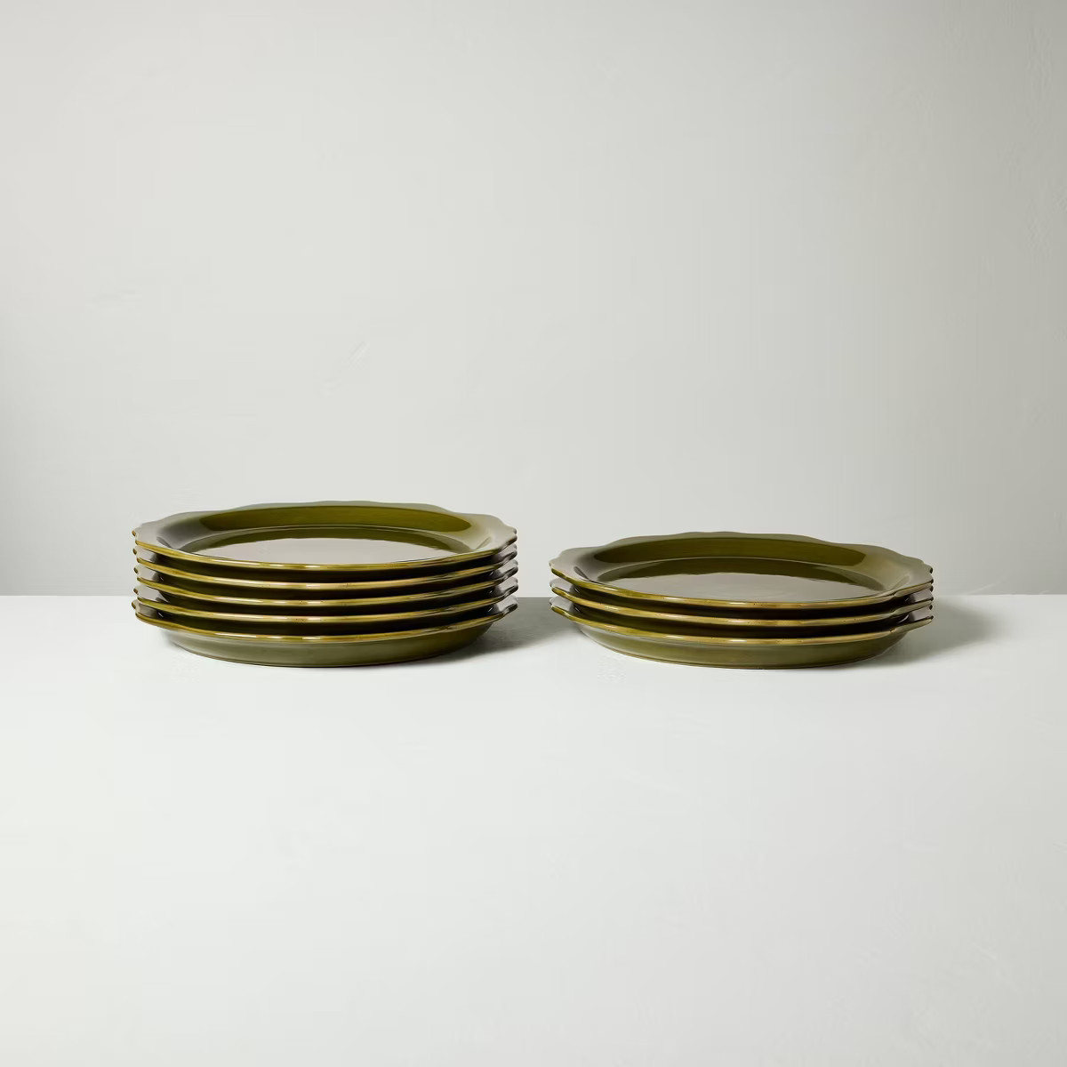 Set of 8 Carved Edge Dinner Plates - Hearth & Hand™ with Magnolia | Target