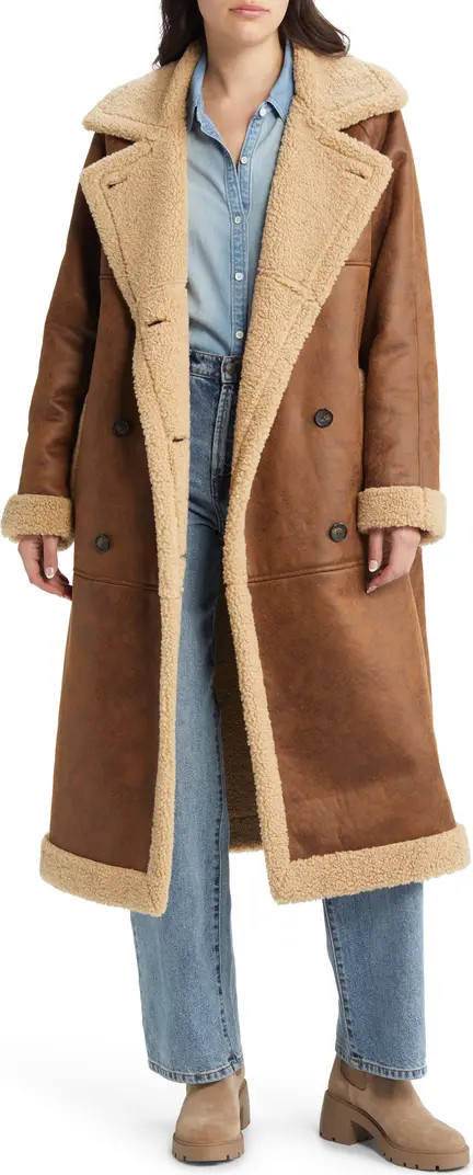 Levi's® Notch Collar Faux Shearling Coat | Nordstrom | Nordstrom