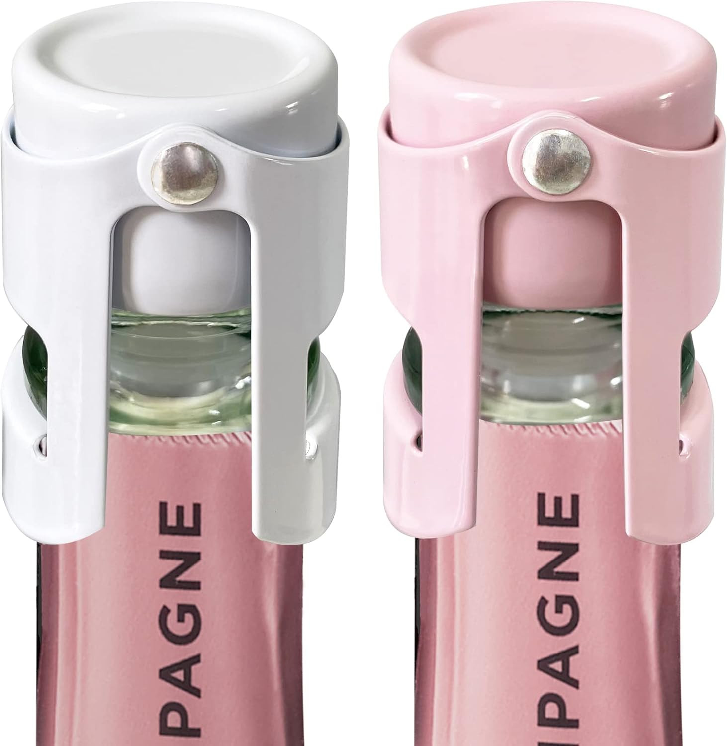 HYZ Champagne Stoppers - Stainless Steel Sparkling Wine Bottle Stopper with Pure Silicone Air Tig... | Amazon (US)