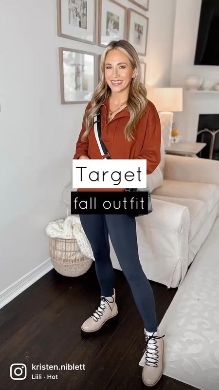 Wearing a small in target quarter zip, xs in target tank and xs in target leggings. All run tts. Target Boots run tts. //

Target casual outfit. Target style. Target sweatshirt. Target pullover. Target crossbody bag. Target bag. Travel outfit. Travel style. Mom outfit. Mom fashion. Mom style. Fall outfit. Fall style. Fall fashion. Target hiking boots 

#LTKshoecrush #LTKSeasonal #LTKitbag