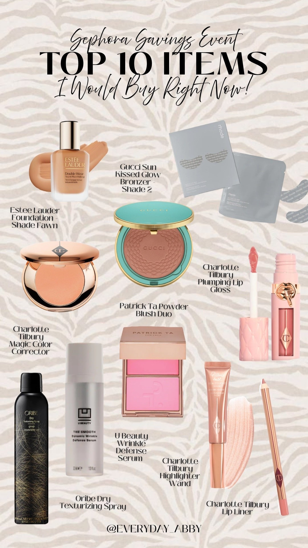 Sephora Savings Event is happening right now! Here’s the top 10 items I would buy if I were you, I use these everyday! 🛍️❤️

#LTKootd #LTKgrwm