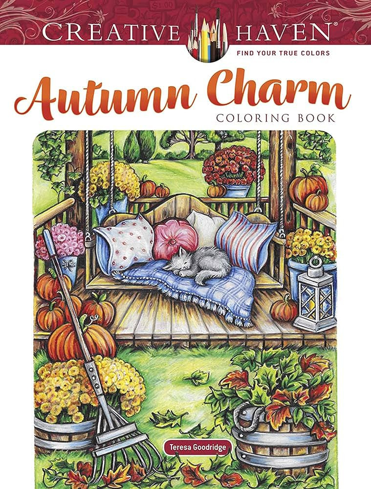 Creative Haven Autumn Charm Coloring Book (Adult Coloring Books: Seasons) | Amazon (US)