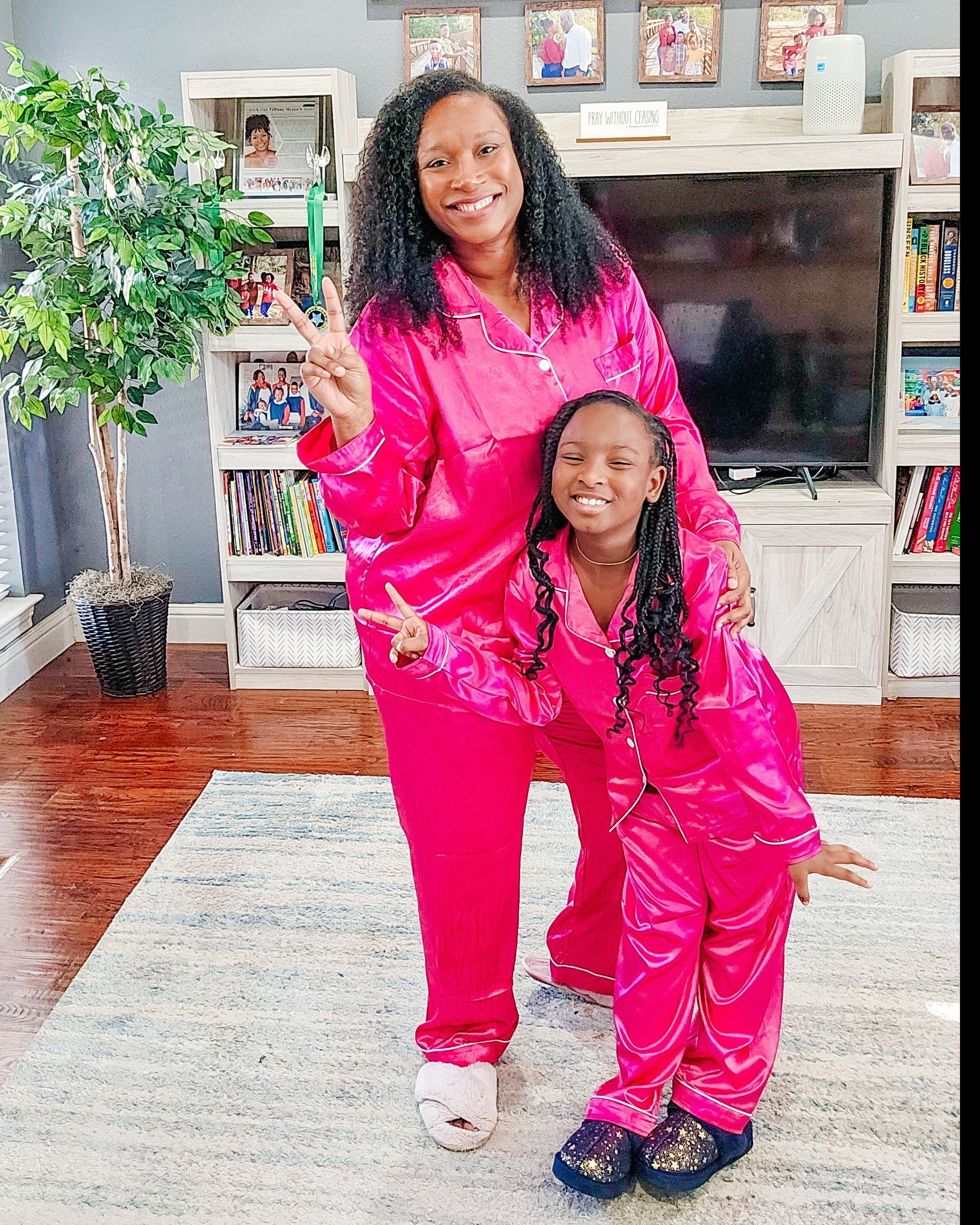 Mommy & Me satin pajamas! These jammies are so pretty and comfy. They come in sizes for kids all the way up to a women's 2X.

#LTKplussize #LTKkids #LTKfamily