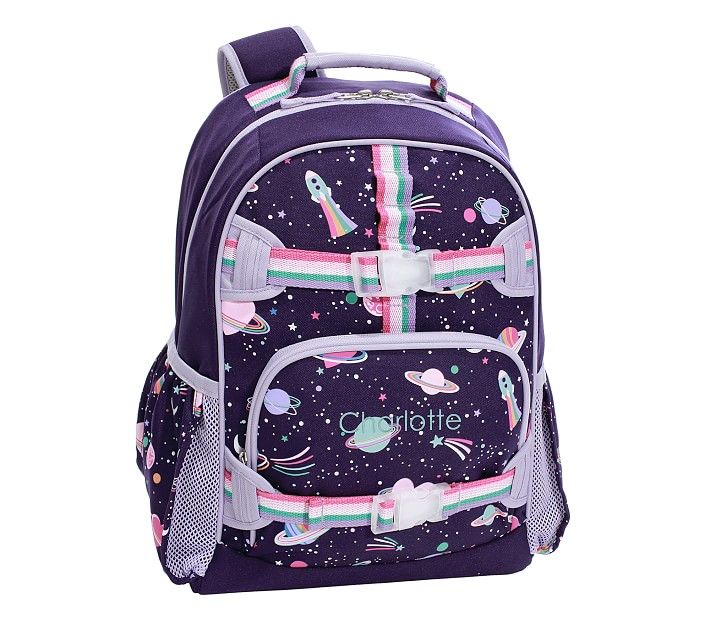 Mackenzie Rainbow Heart Galaxy Glow-in-the-Dark Backpacks | Pottery Barn Kids