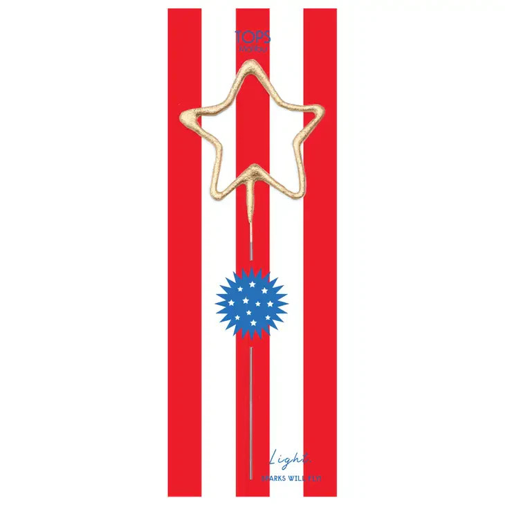 Grande Giant 4th Of July Star Sparkler Wand | Ellie and Piper
