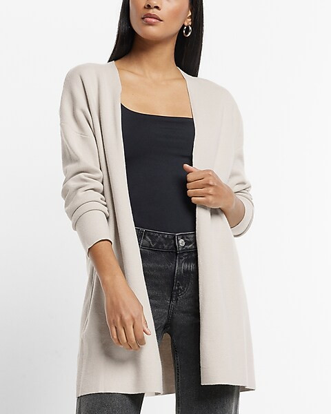 Tailored Stretch Cardigan | Express
