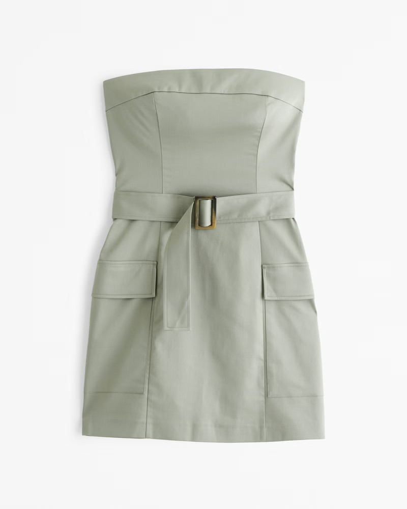 Women's Strapless Utility Mini Dress | Women's Dresses & Jumpsuits | Abercrombie.com | Abercrombie & Fitch (US)