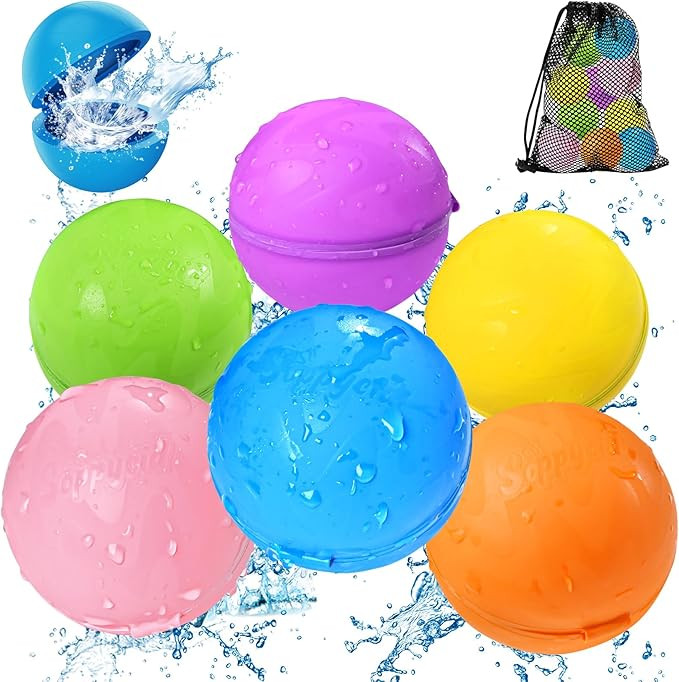 SOPPYCID Reusable Water balloons, Summer Toy Water Toy for Boys and Girls, Pool Beach Toys for Ki... | Amazon (US)