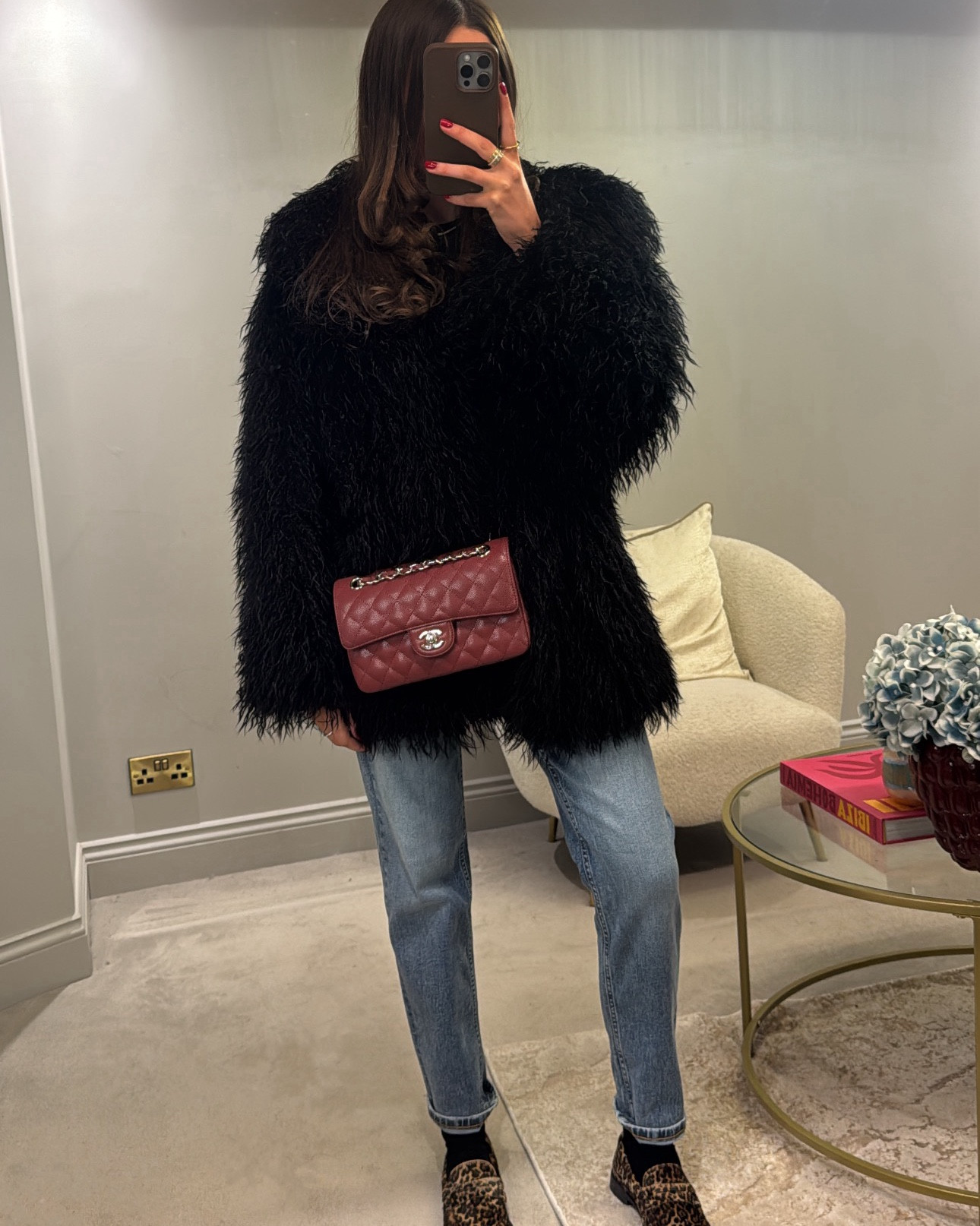 Winter outfit. Night out outfit. Casual outfit. Mom jeans. Jeans. Loafers. Pony hair loafers. Leopard print. Leopard print loafers. Skims dupe. Bodysuit. Faux fur jacket. Faux fur. Faux fur coat. River island. Massimo Dutti. ASOS  

#LTKwinter #LTKstyletip #LTKuk