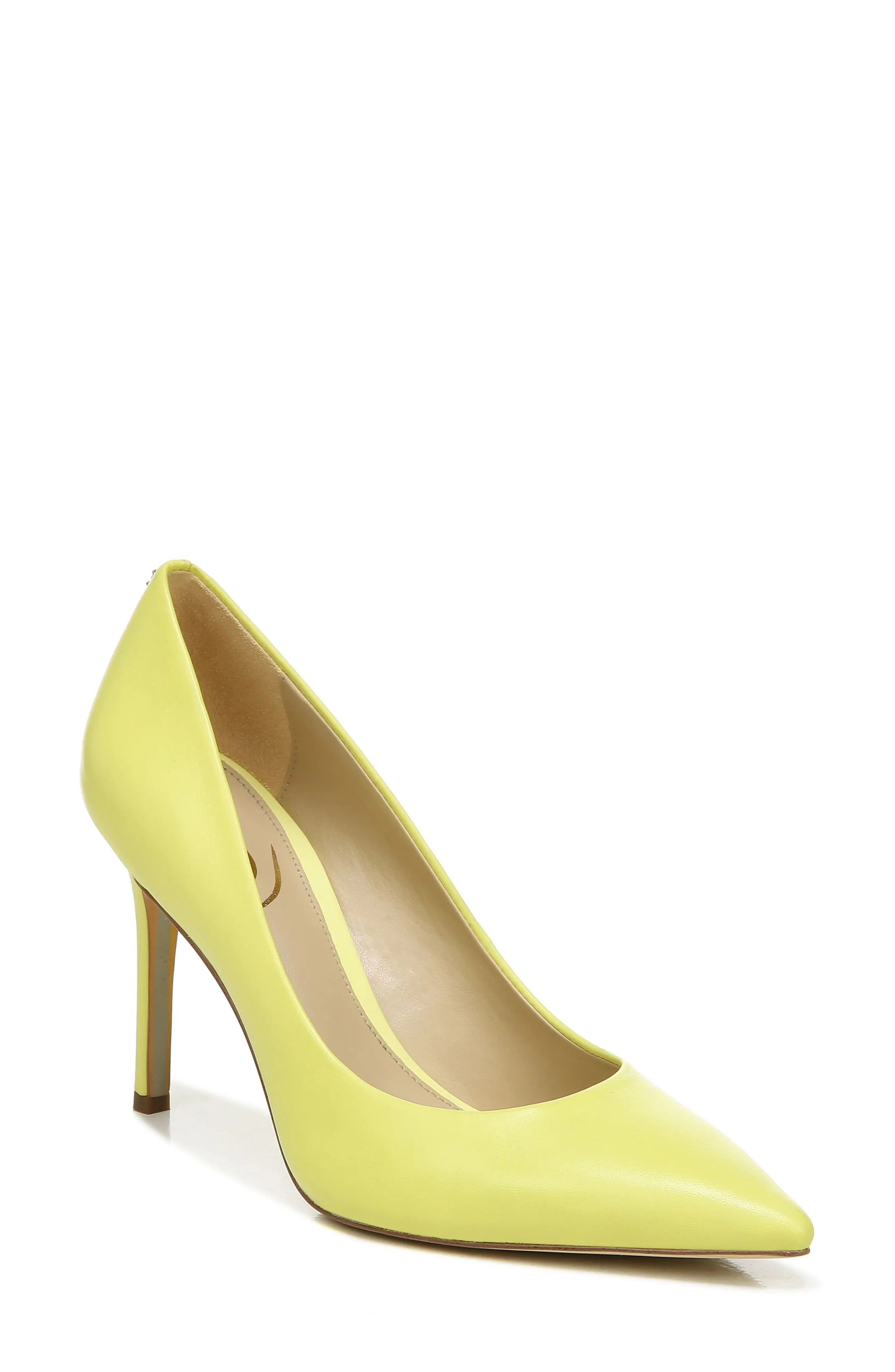 Sam Edelman Hazel Pointed Toe Pump in Butter Yellow at Nordstrom, Size 11 | Nordstrom