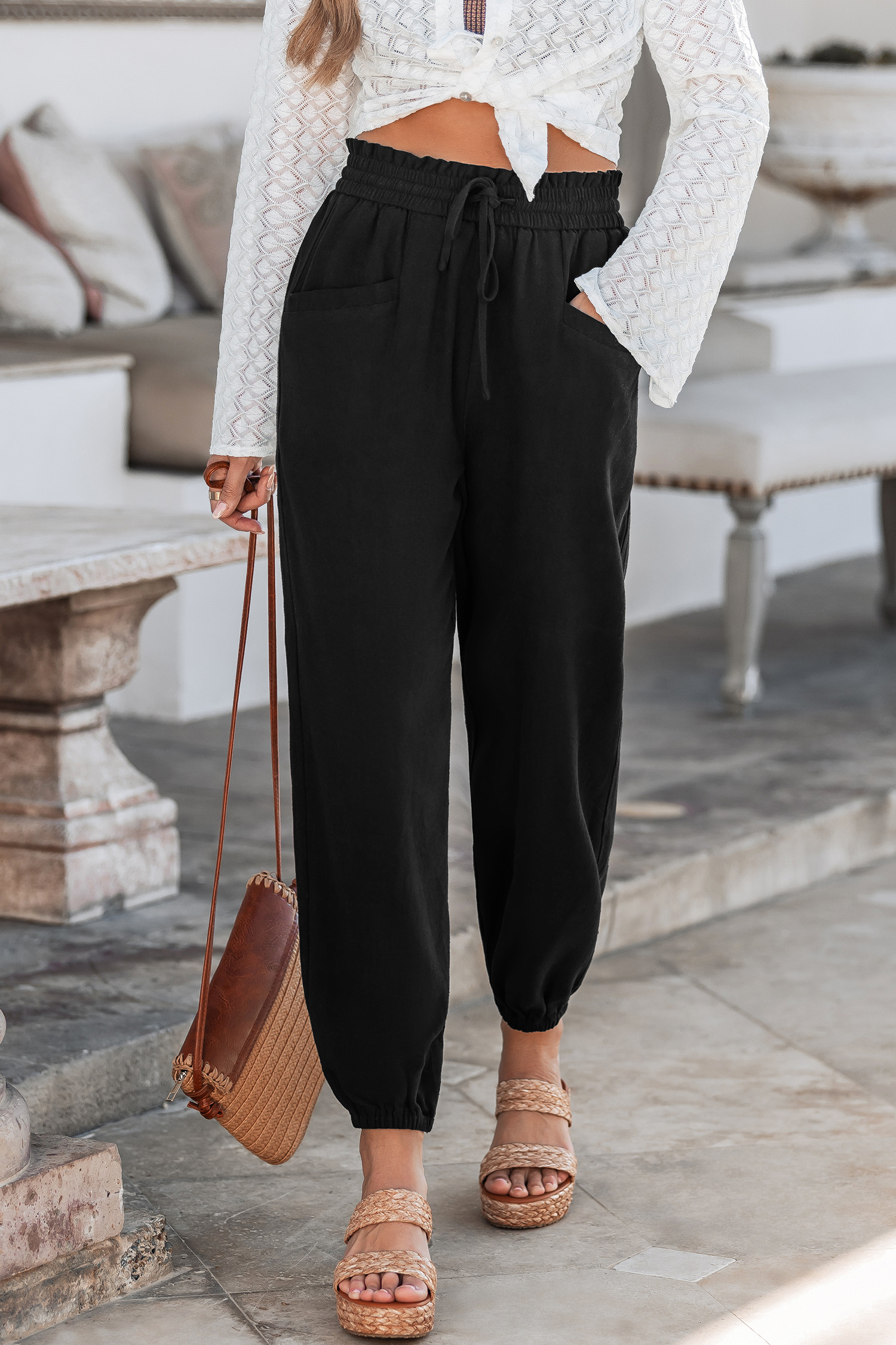 Earthbound Black Pants | Cupshe US