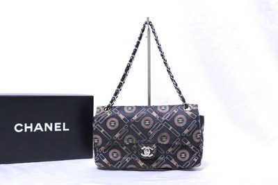 Chanel Chain Shoulder Bag Turnlock Coco Mark Matelasse Lipstick Black Women's | eBay US