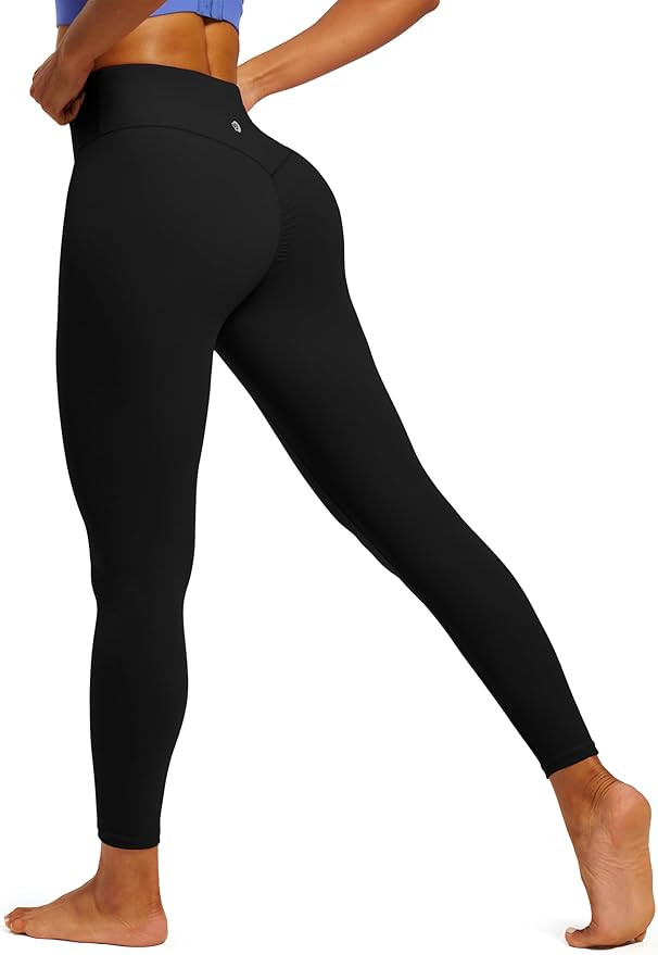 IUGA Scrunch Butt Lifting Leggings for Women No Front Seam Compression Tummy Control Workout Seam... | Amazon (US)