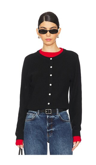 Hutch Double Layer Sweater in Black & Red | Revolve Clothing (Global)