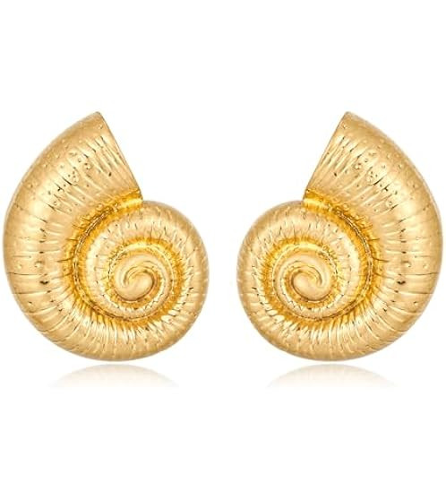 Gold Boho Ocean Earrings Shell Earrings Sea Shell Stud Earrings Beach Jewelry Gifts for Women | Amazon (US)