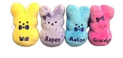 Personalized / Custom Bunny Plush 6" Easter Basket Stuffer Gift Toy Rabbit | Amazon (US)
