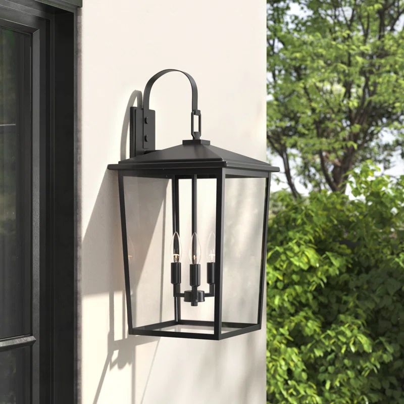 Messerly 3 Light 24" Tall Outdoor Wall Sconce | Wayfair North America
