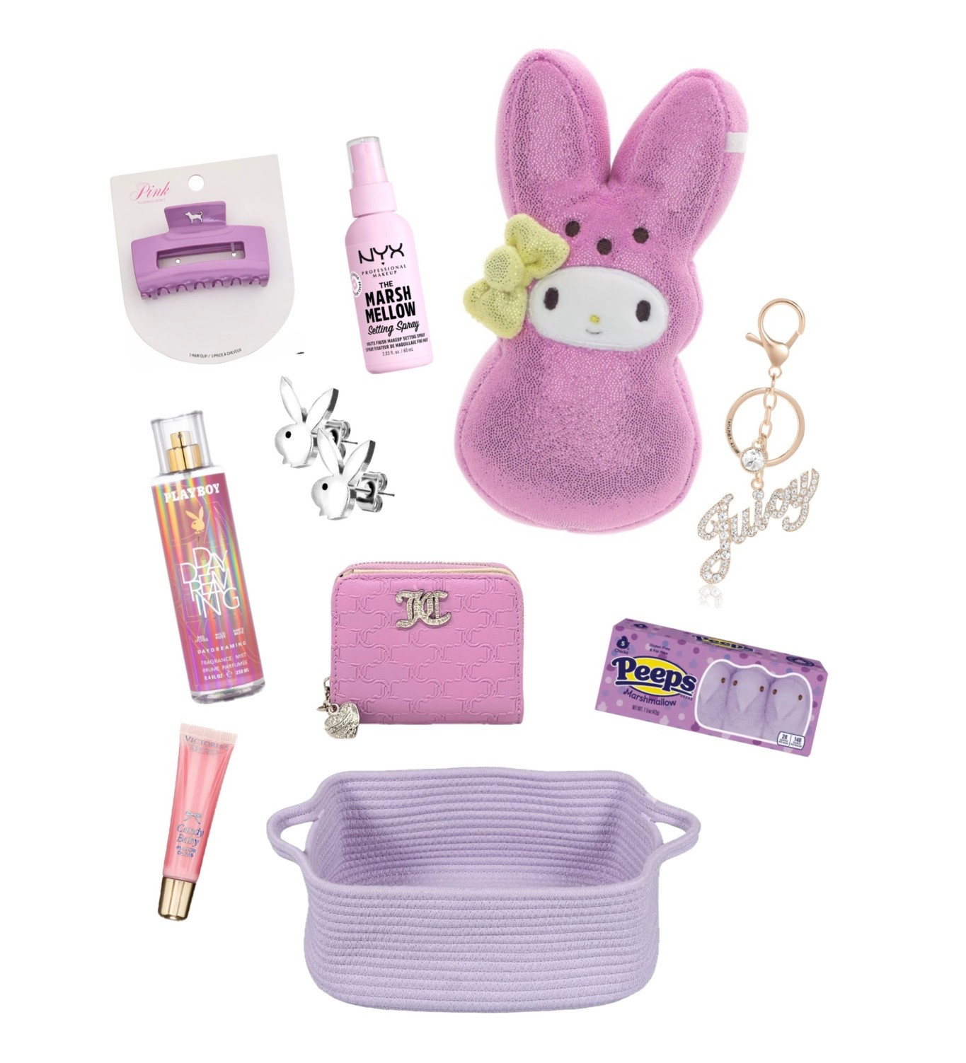 Purple Y2K Easter basket idea 💜