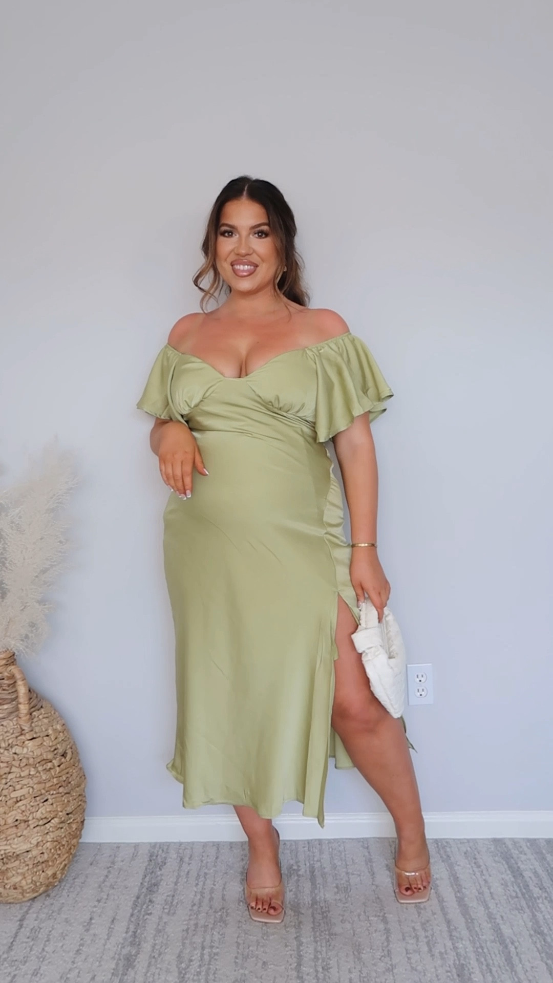 Amazon Formal Dress that’s arm & tummy-flattering! Wearing my reg L, if you want a flowy fit, size up! 

#LTKFindsUnder50 #LTKShoeCrush #LTKWedding