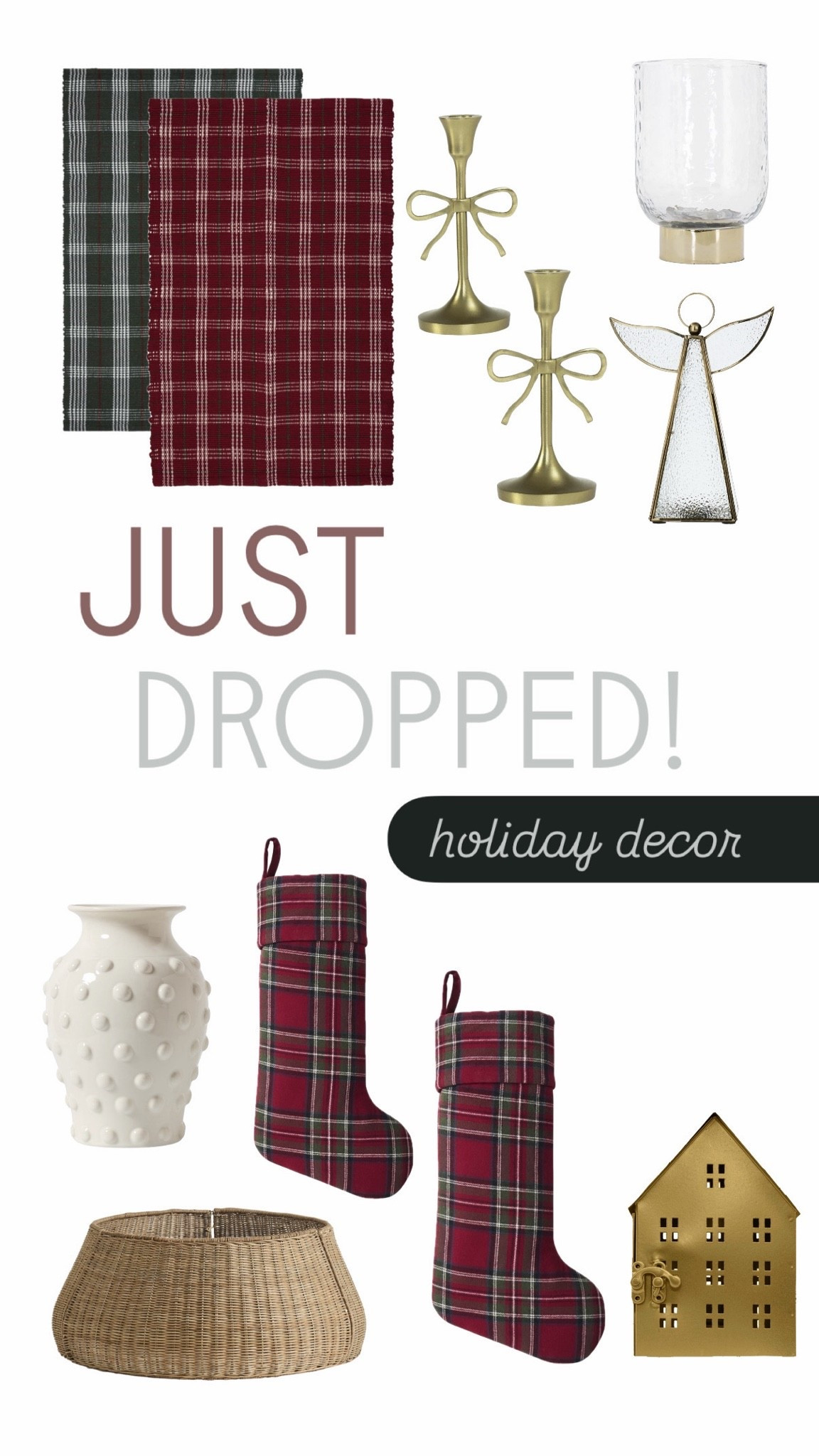 Just dropped! New holiday home decor finds! #ltkhome #ltkseasonal #holidayfinds