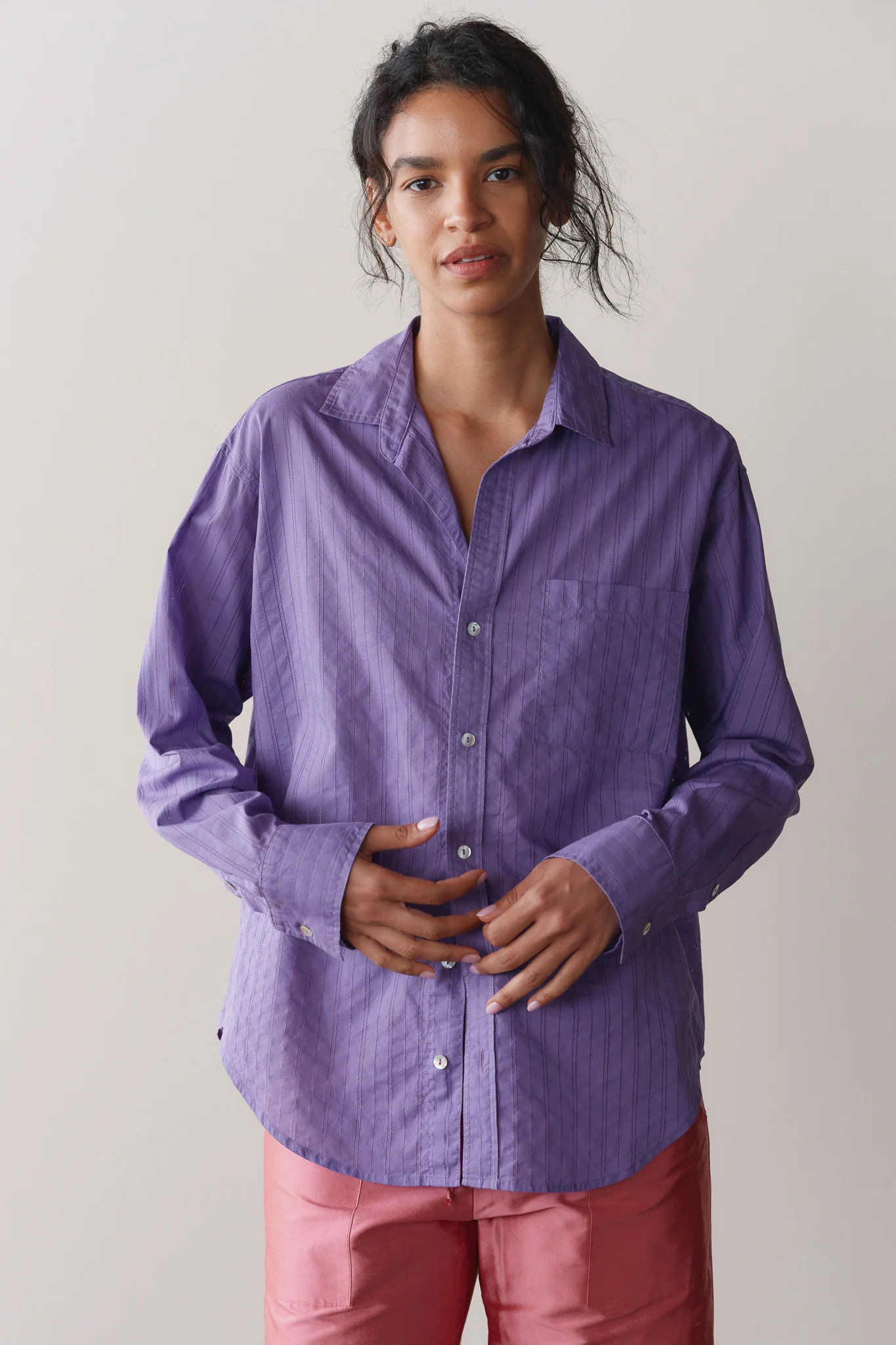 Iris Eyelet Pop Shirt \u2013 DONNI. | 100% Cotton Eyelet Poplin | DONNI.