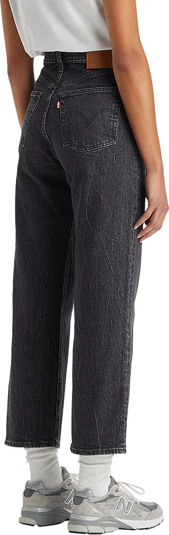Ribcage Acid Wash High Waist Ankle Straight Leg Jeans | Nordstrom