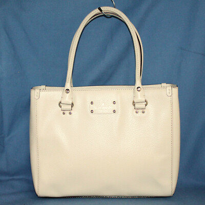 KATE SPADE Wellesley Quinn Medium Tote WKRU1428 Off White Cream Pale Beige | eBay US