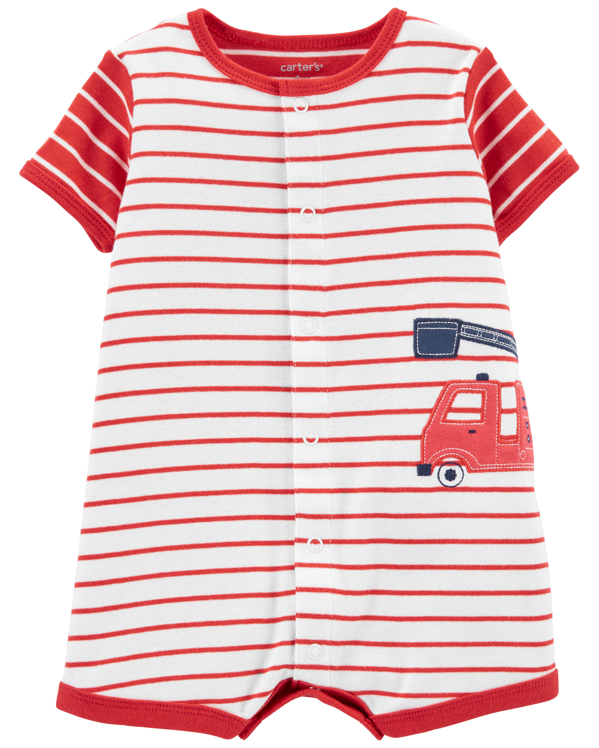 Firetruck Snap-Up Romper | Carter's