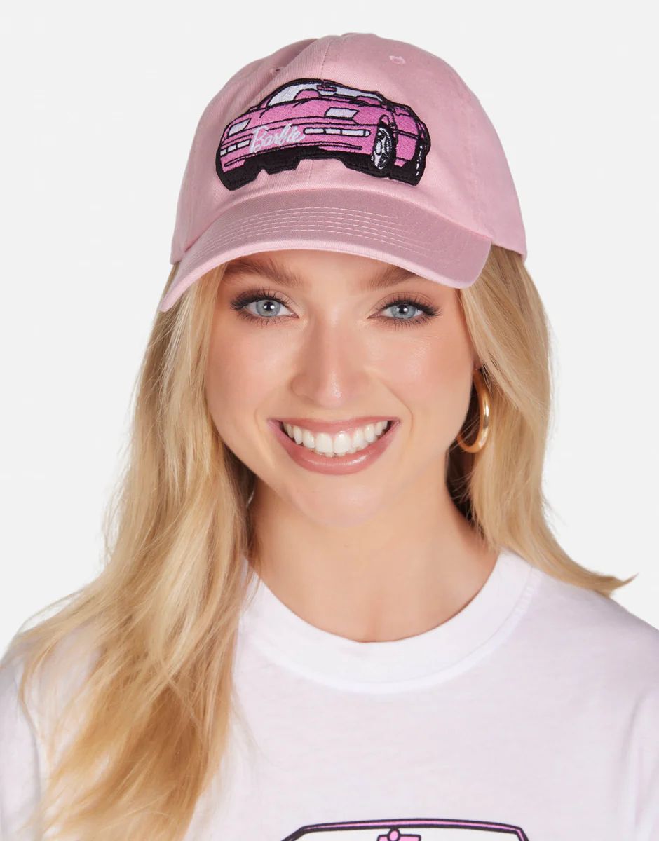 Barbie Convertible Patch Canvas Hat in Pink | Bay by Lauren Moshi | Lauren Moshi