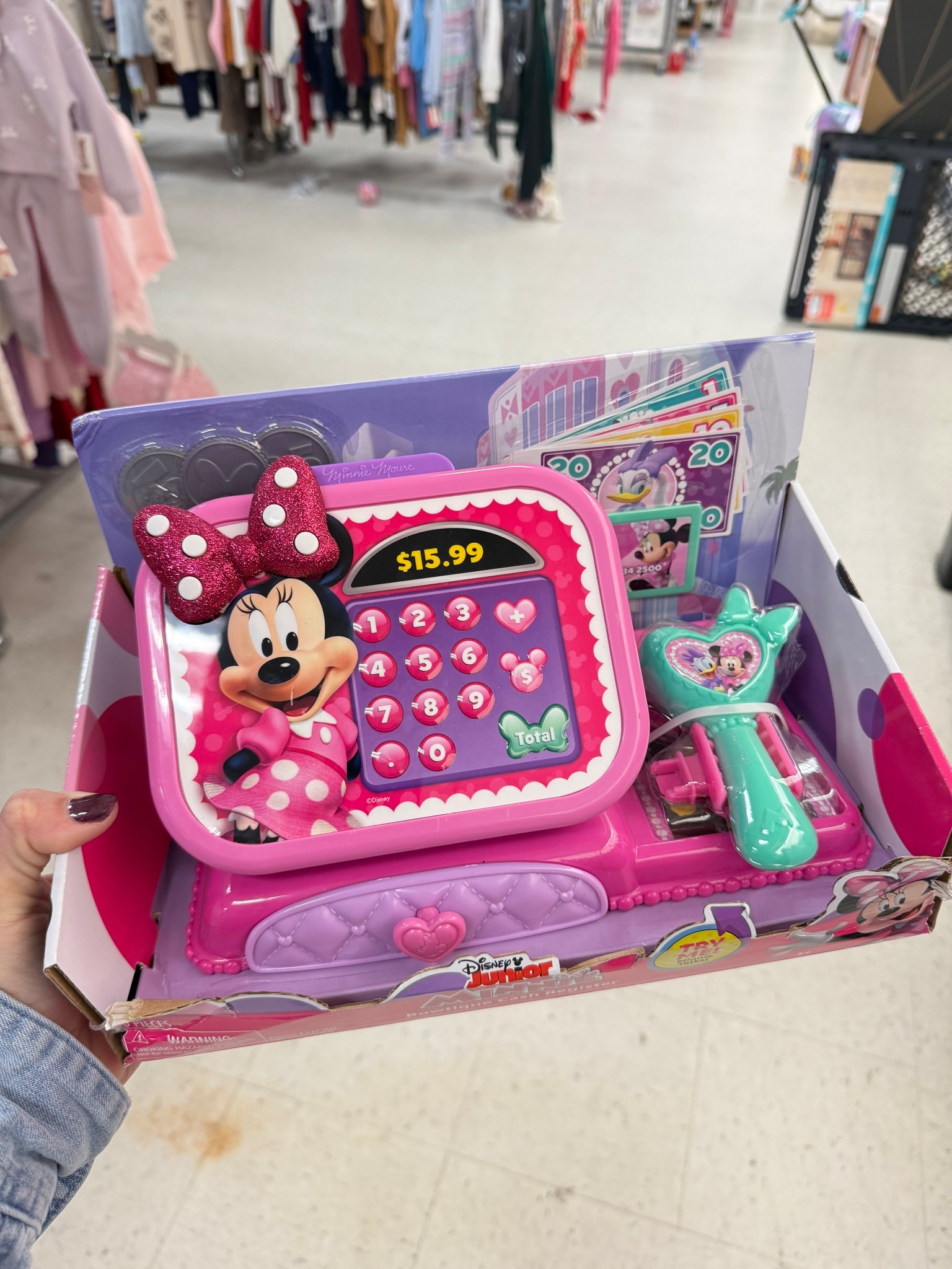 Disney Junior Minnie Mouse Bowtique Cash Register with Realistic Sounds, Pretend Play Money and Scanner, Preschool

#LTKGiftGuide #LTKHoliday #LTKKids