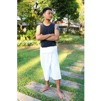 3/4 Thai Fisherman Pants For Men & Women - Pirate Short Hippie Boho Pants | Etsy (US)