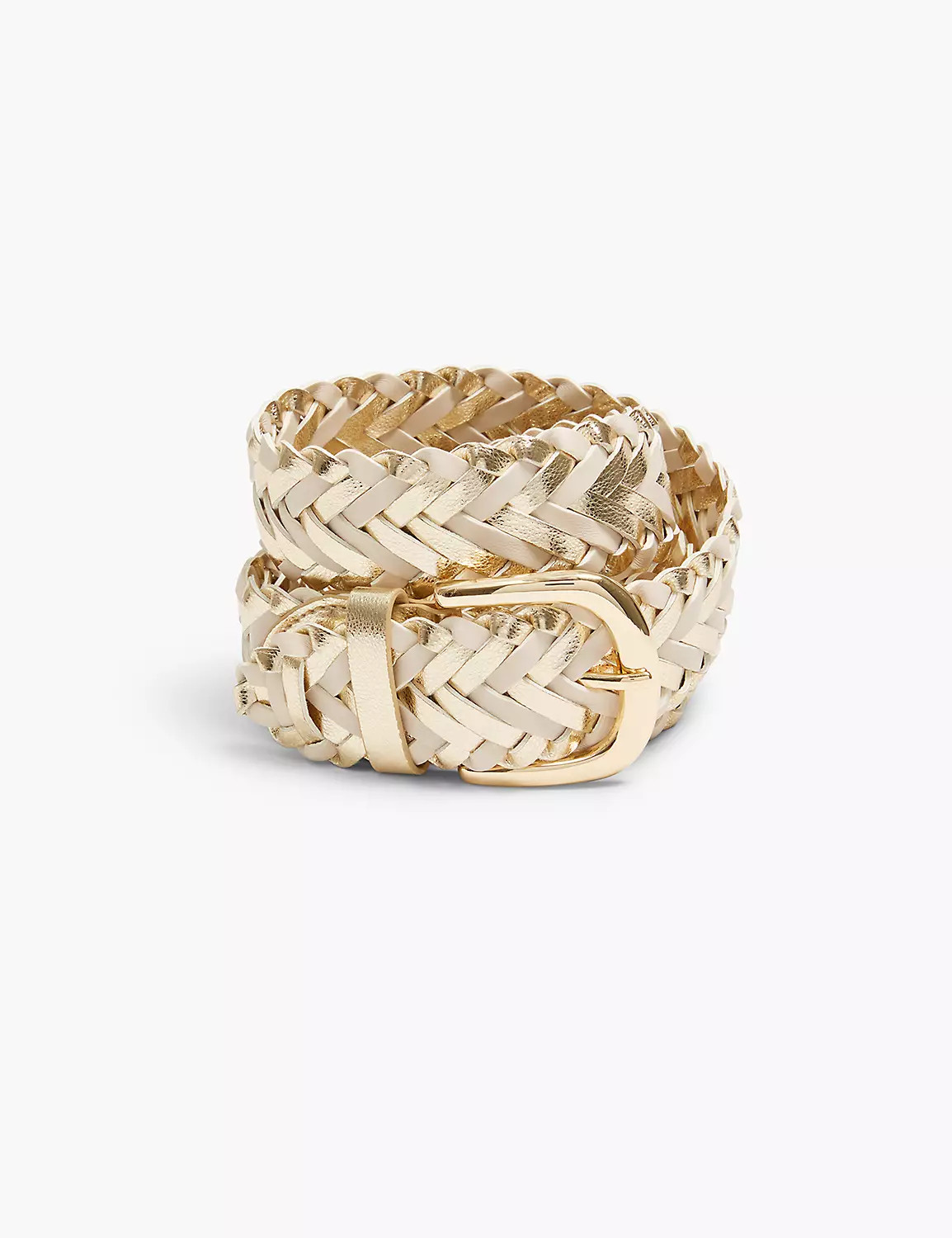 Faux-Leather Braided Belt | LaneBryant | Lane Bryant (US)