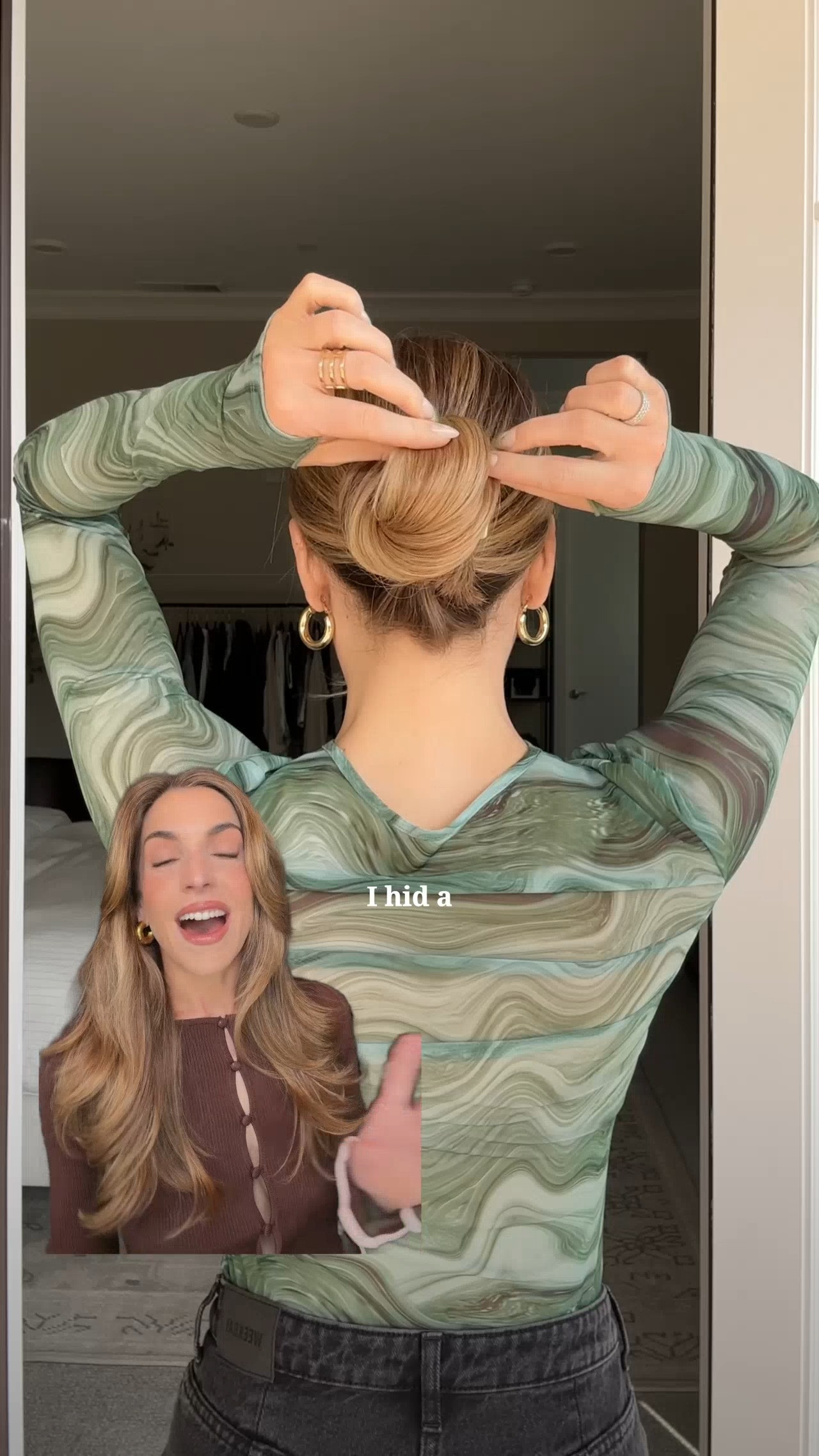There’s a great volume hack hiding inside this hairstyle, and I can’t help but think this bun looks like a cute little snail 🐌 

 #LTKgrwm #LTKBeauty