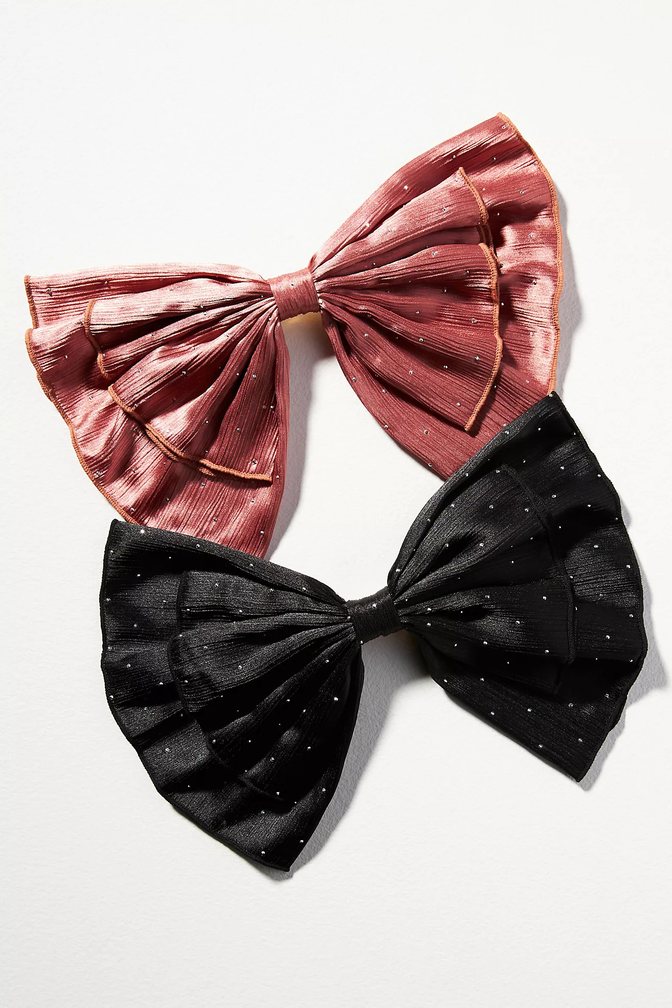 Studded Floppy Hair Bows, Set of 2 | Anthropologie (US)