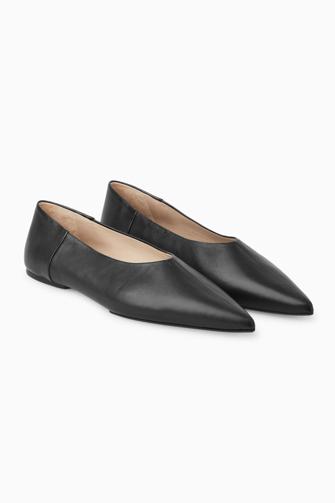POINTED LEATHER BALLET FLATS | COS (EU)